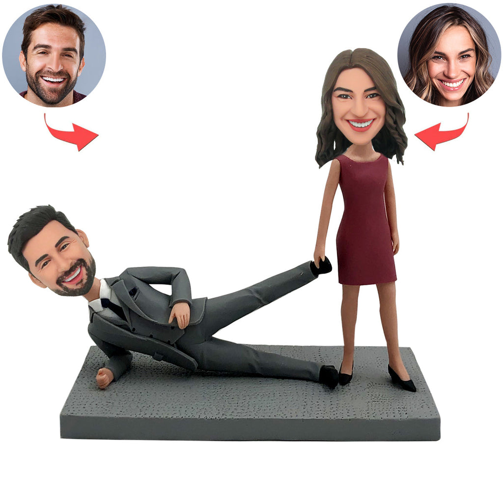 Ideas de regalos para el día de San Valentín - Cabezudo de pareja divertido personalizado