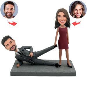 Ideas de regalos para el día de San Valentín - Cabezudo de pareja divertido personalizado