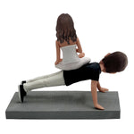Ideas de regalos para el día de San Valentín: pareja de yoga Cabezudo personalizada