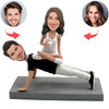 Ideas de regalos para el día de San Valentín: pareja de yoga Cabezudo personalizada
