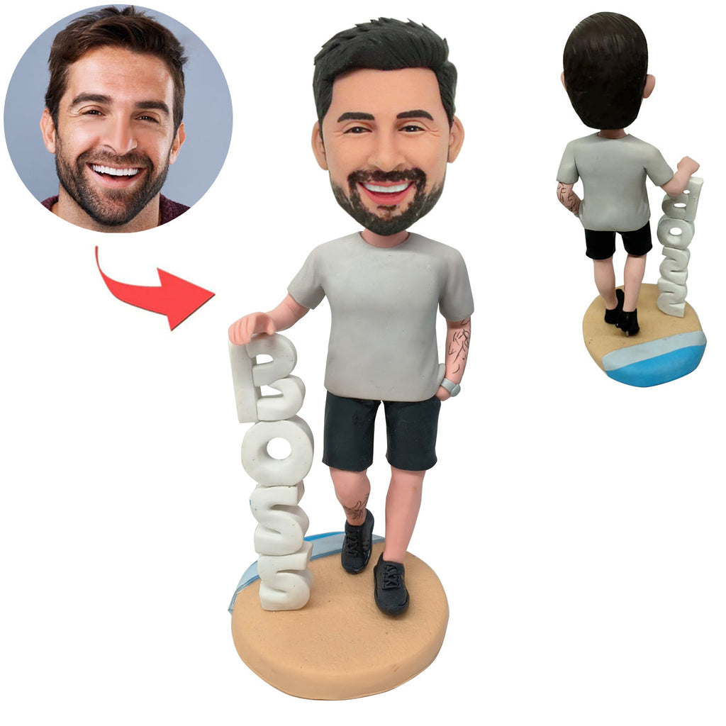 Muñeca Cabezudo MALE BOSS personalizada