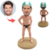 Cabezudo masculino de natación personalizado