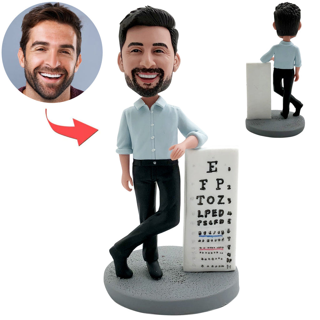 Cabezudo personalizado con gráfico ocular