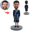 Cabezudo de padre personalizado con albornoz