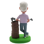 Idea de regalo para el día del padre: Cabezudo personalizado con bolsa de golf