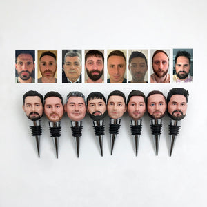 Tapones de botellas de vino personalizados Bobblehead personalizado