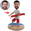 Vacaciones personalizadas con papá Cabezudo en la playa