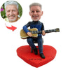 Idea de regalo para el día del padre: Cabezudo personalizado con guitarra