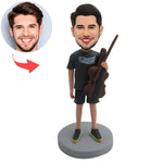 Cabezudo personalizado para amantes de la música con violín