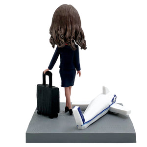 Cabezudo de azafata de aerolínea personalizado
