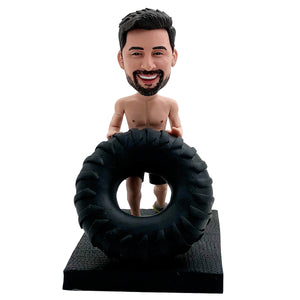 Cabezudo de mecánico de automóviles personalizado