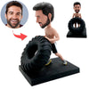 Cabezudo de mecánico de automóviles personalizado