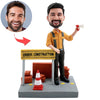 Cabezudo de trabajador de construcción personalizado