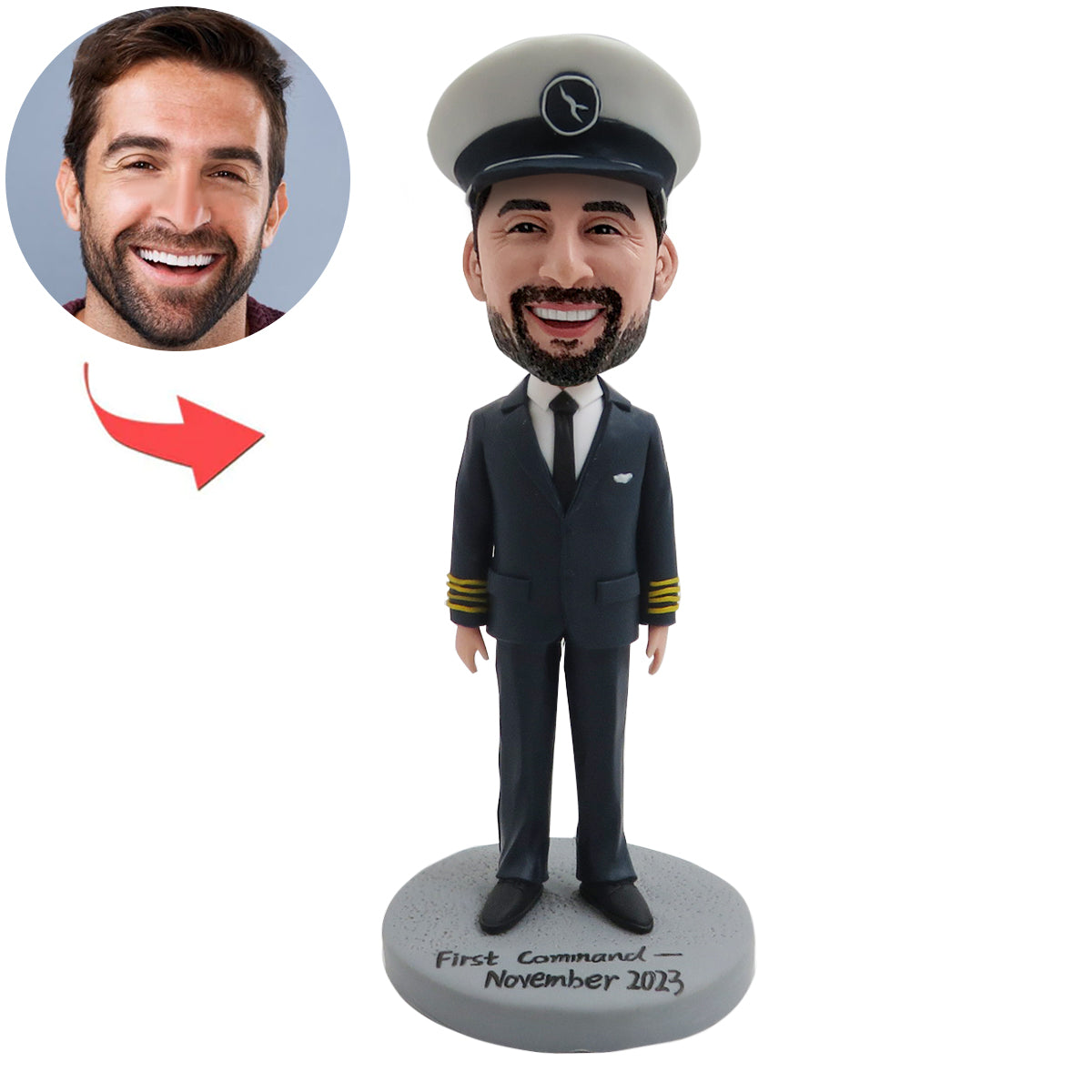 Cabezudo de policía personalizado