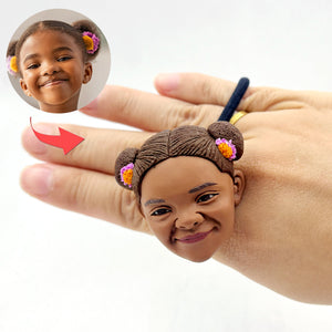 Cuerda de pelo personalizada para niña Bobblehead