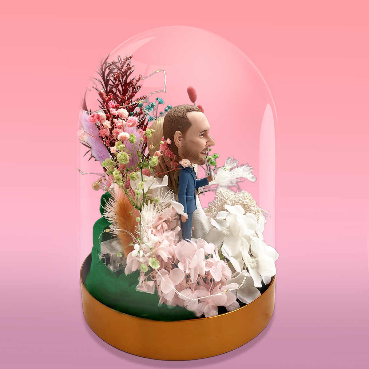 Flores Eternas con Cabezones para Regalo Personalizado