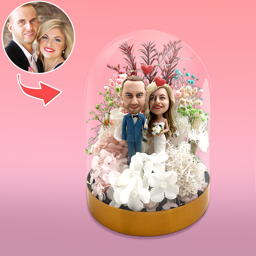 Flores Eternas con Cabezones para Regalo Personalizado