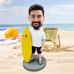 Cabezudo personalizado con tabla de surf