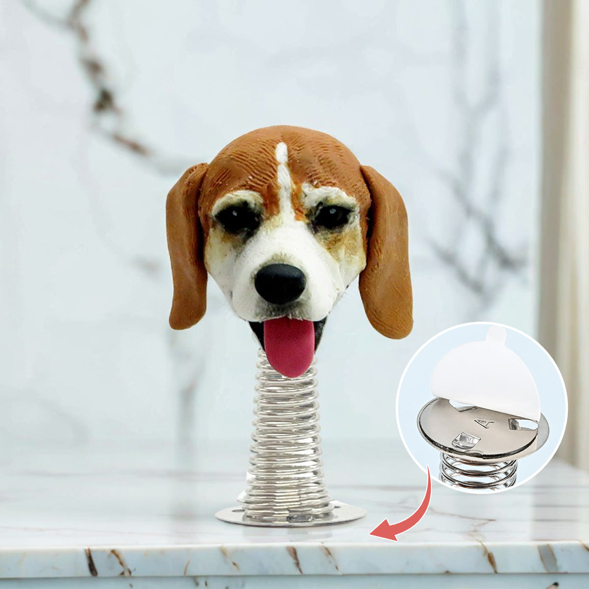 Tablero de instrumentos personalizado para perros Bobblehead