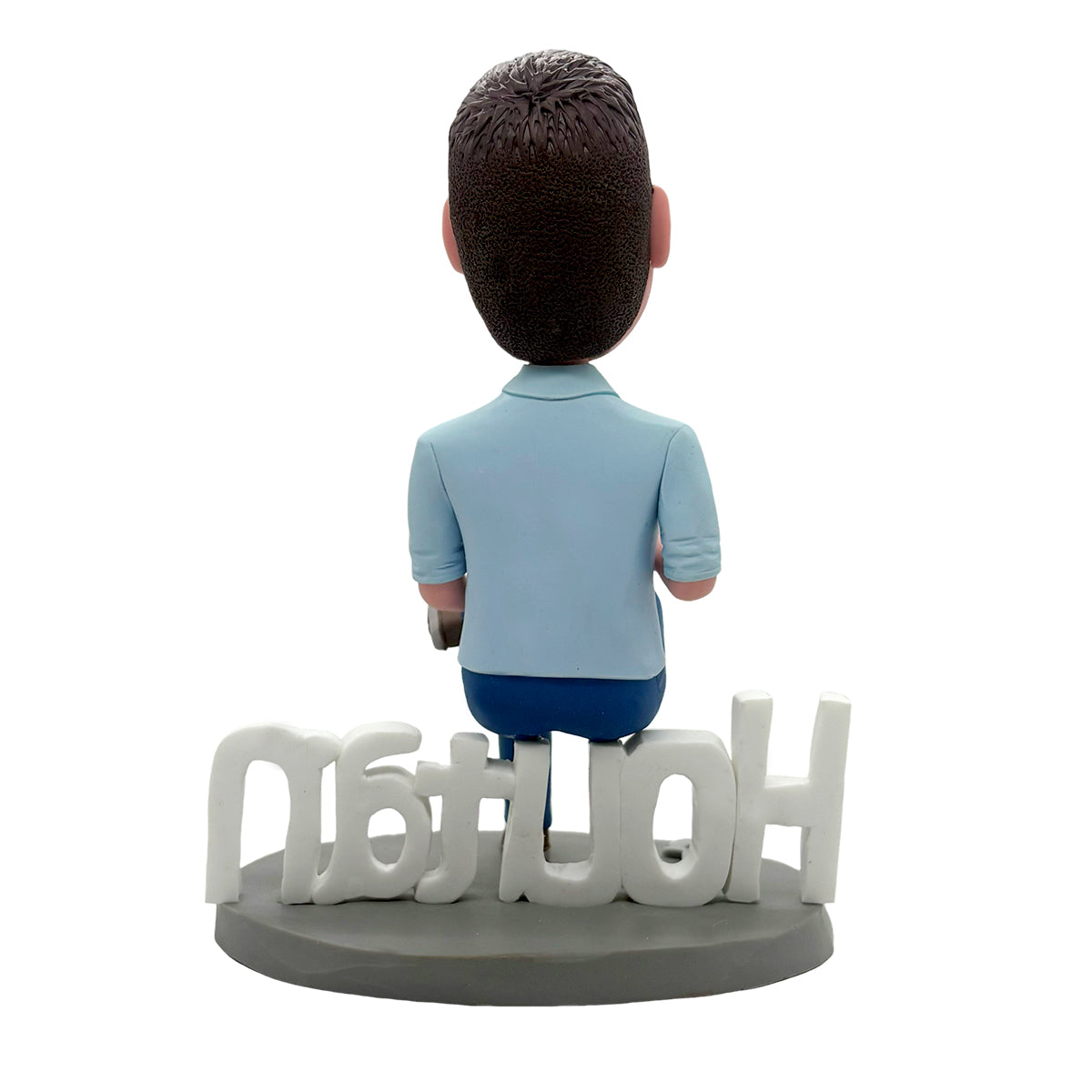 Figura cabezona personalizada con taza "El mejor jefe del mundo"