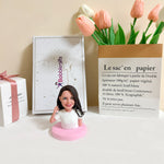 Cabezón personalizado con clip para fotos