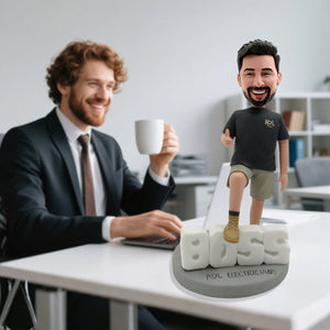 Cabezón personalizado con temática de jefe