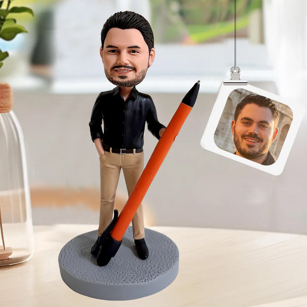 Cabezón personalizado con bolígrafo