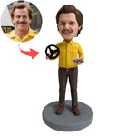 Figura personalizada de taxista con cabeza oscilante