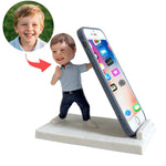 Soporte para teléfono personalizado con figura cabezona