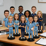 Bulk Personalized Custom Nurse Bobbleheads for Teams