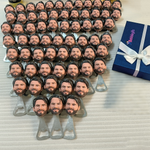 Bulk Personalized Face Bottle Openers for Events & Teams
