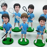 Bulk Custom Lacrosse Team Bobblehead Gifts(Min 5 PCS)