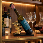 Divertido Soporte Decorativo de Vino con Forma de Oso para Bar en Casa