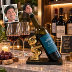 Divertido Soporte Decorativo de Vino con Forma de Oso para Bar en Casa