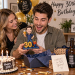 Bobblehead personalizado para 30.º cumpleaños