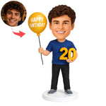 Bobblehead personalizado para 20.º cumpleaños