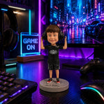 Bobblehead personalizado de niño a partir de foto - Regalo de recuerdo personalizado para niños
