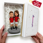 Bobblehead de hermanos personalizado - Figura personalizada de hermano y hermana a partir de foto