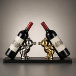 Divertido Soporte Decorativo de Vino con Forma de Oso para Bar en Casa