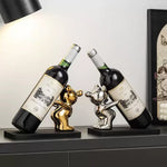 Divertido Soporte Decorativo de Vino con Forma de Oso para Bar en Casa