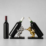 Divertido Soporte Decorativo de Vino con Forma de Oso para Bar en Casa