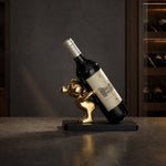 Divertido Soporte Decorativo de Vino con Forma de Oso para Bar en Casa