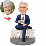Bobblehead personalizado para celebración de jubilación