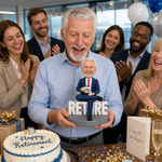 Bobblehead personalizado para celebración de jubilación