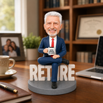 Bobblehead personalizado para celebración de jubilación