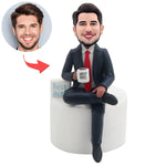 Regalo de cumpleaños personalizado de Cabezudos para jefe (no incluye base)