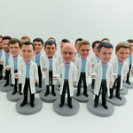 Muñecos cabezones personalizados para equipos dentales (mínimo 5 unidades)