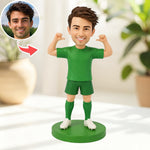 Figura cabezona personalizada para aficionados al fútbol, regalo ideal para cualquier aficionado.
