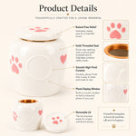 Urna conmemorativa de cerámica para mascotas personalizada con foto y figurilla personalizadas