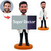 Titular de la tarjeta de visita del doctor masculino personalizado Cabezudo